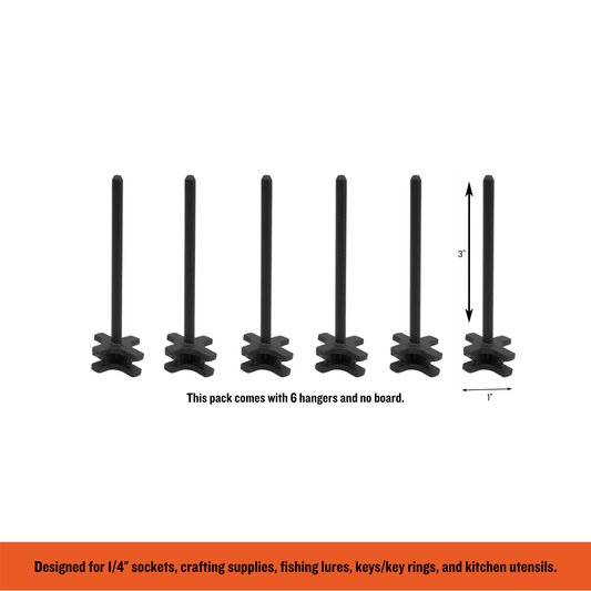 3-Inch Hanger, Toolhanger, Tool Organizer, Tool Organization, Toolbox Widget, Tool Box Widget, Tool Organization, Tool Holder, Peg Board